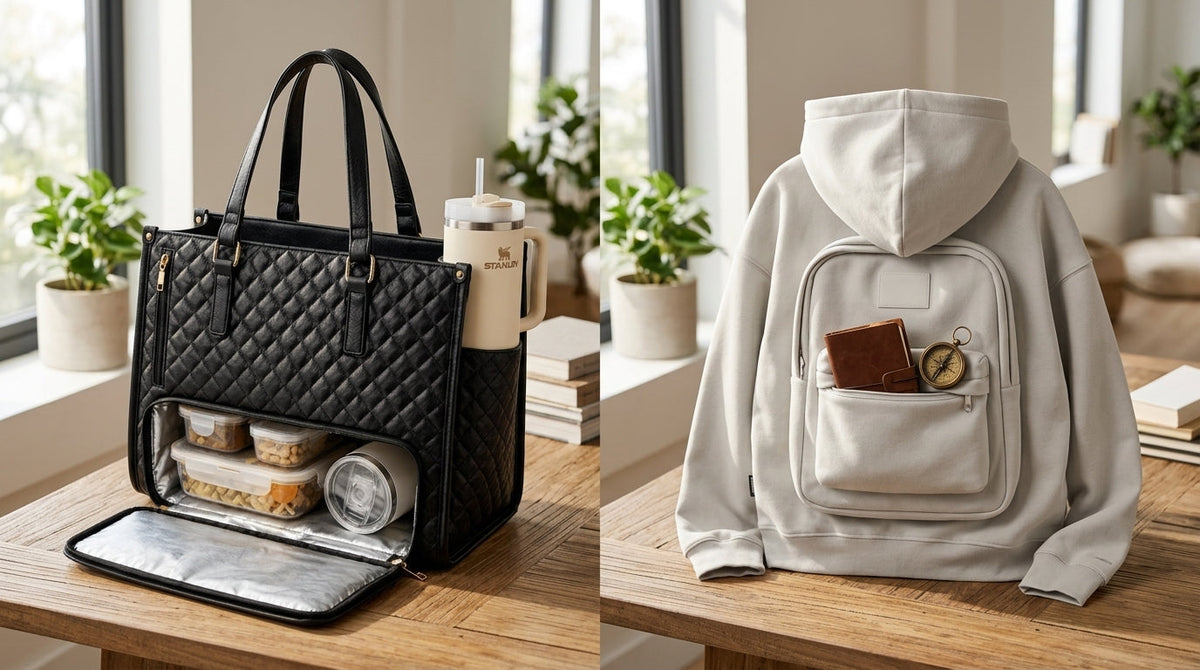Vohxe 3 in 1 Tote Bag vs the Hoodie Backpack Comparison and Review