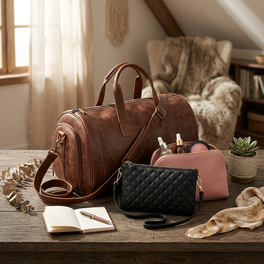 Premium Leather Duffel Bags