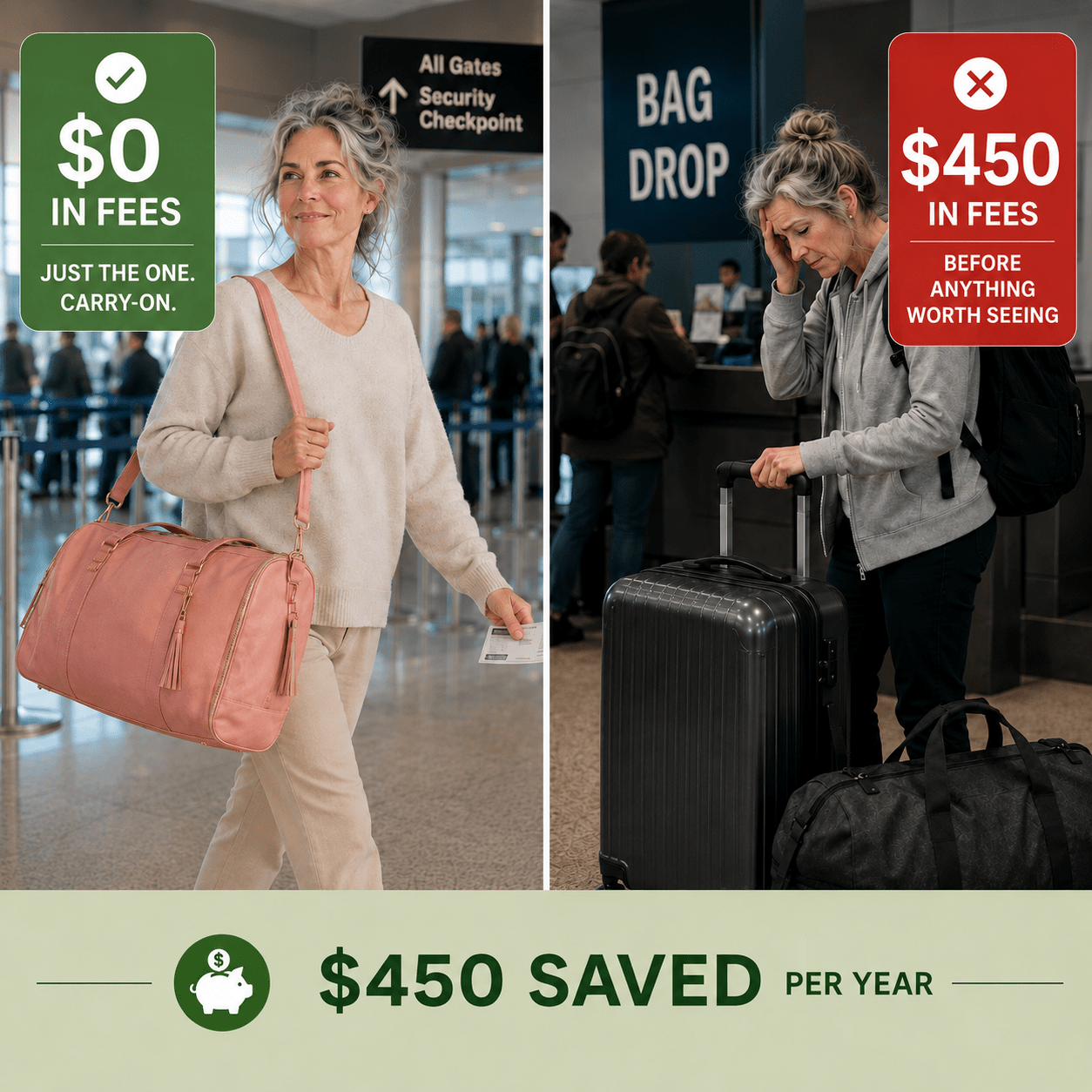 Zero baggage fees, skip the check-in line with Vohxe