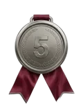 Rank 5 medal