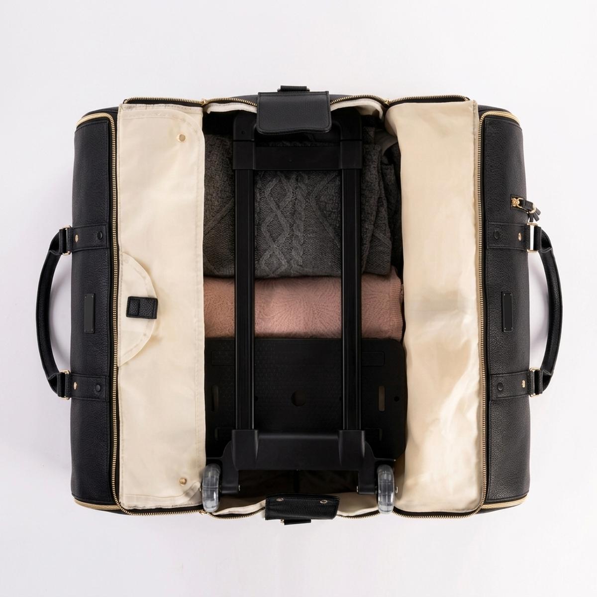 Bag opening completely flat at 180 degrees