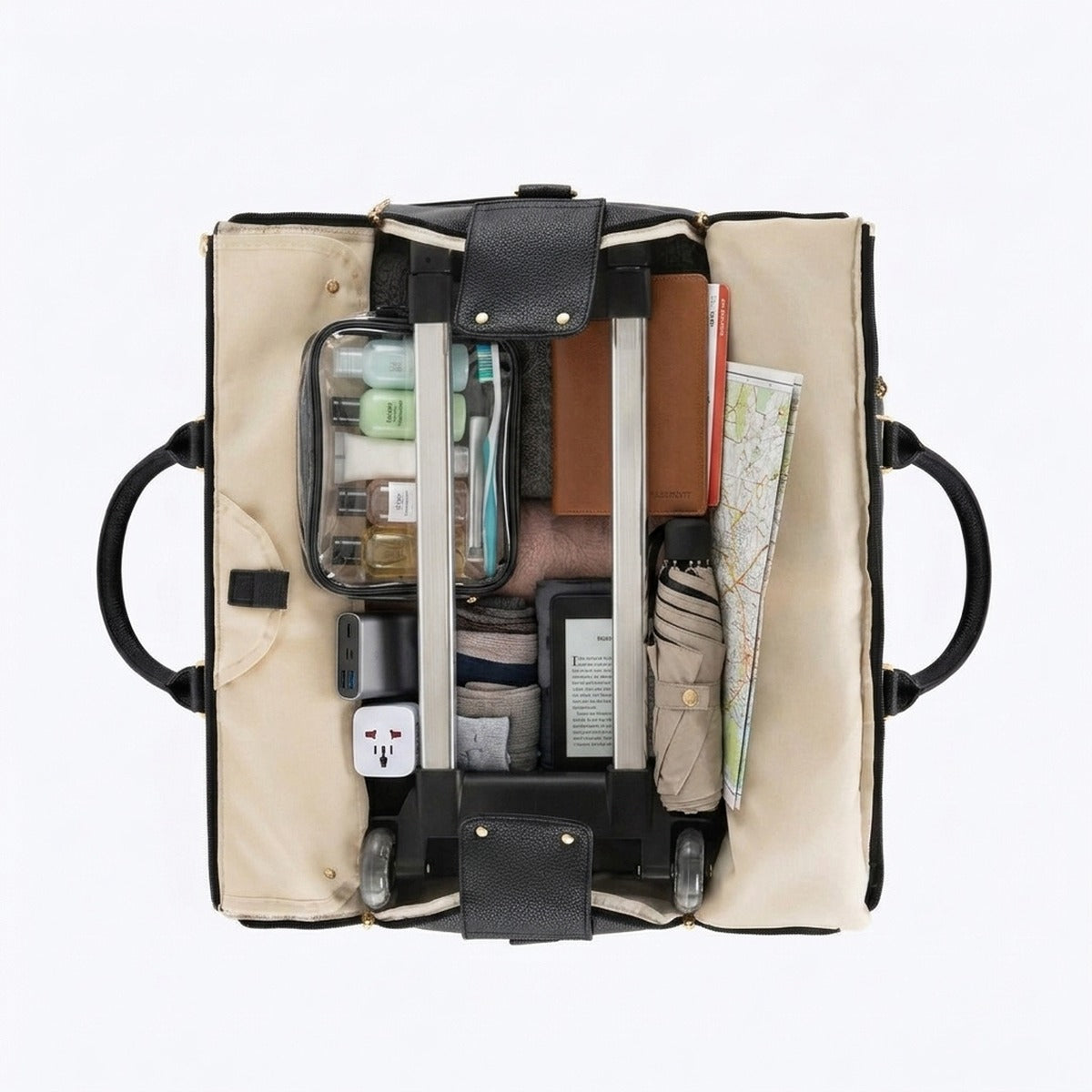 Ten days of clothes packed flat