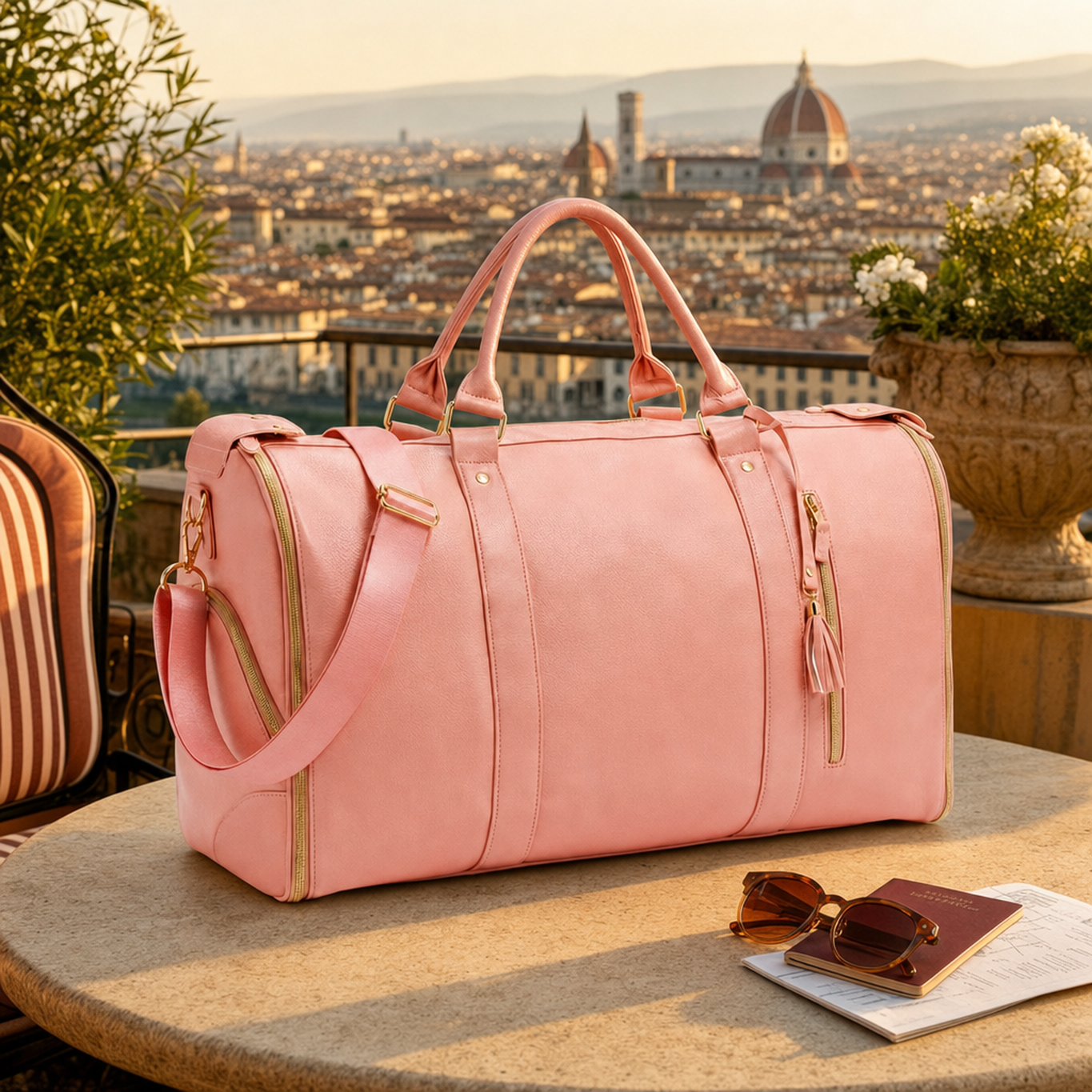 The rose pink Vohxe Travel Bag 2.0
